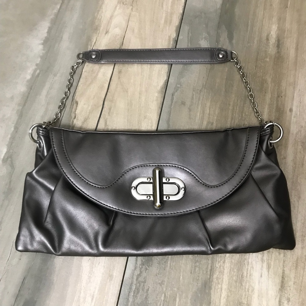 Vintage Gunmetal Shoulder Bag